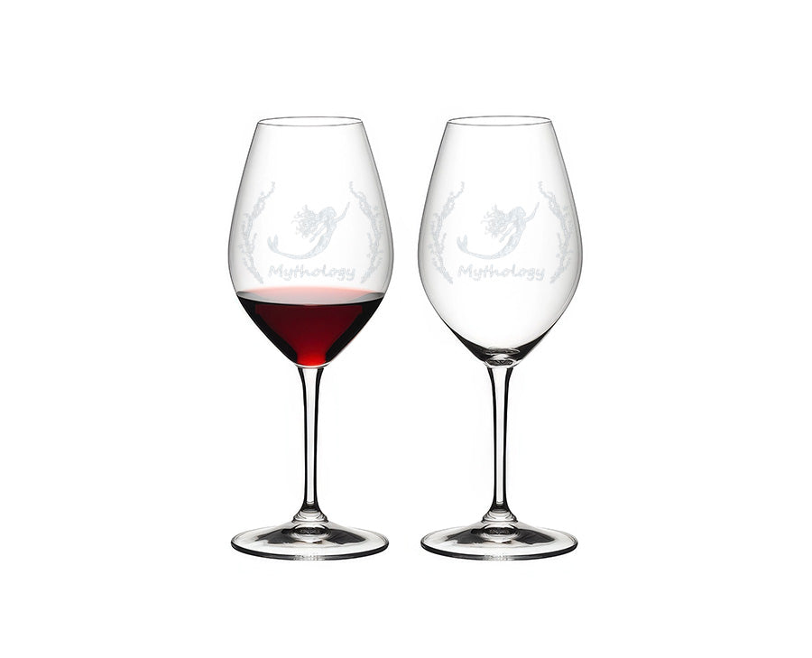 Mythology Logo Riedel Wine Glass